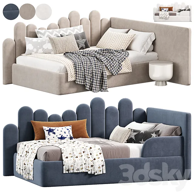 Parfe Bedroom kids Bed N2 3D Model