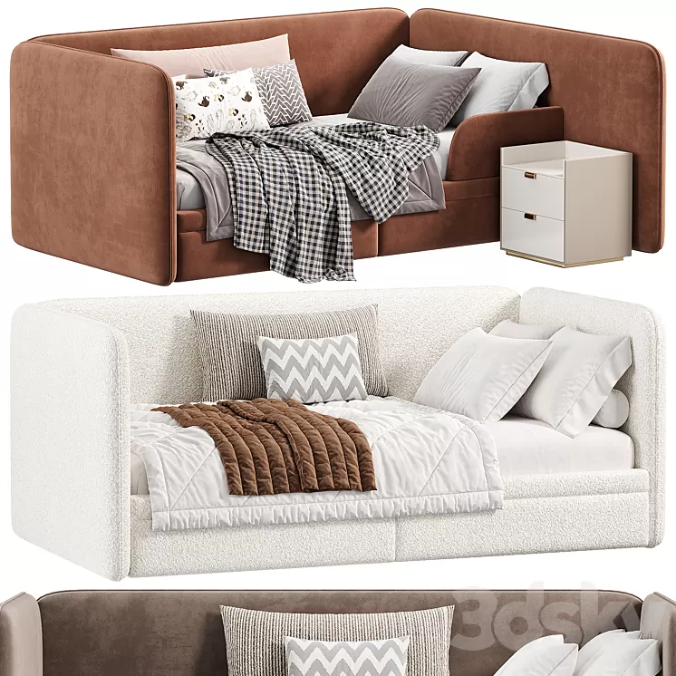 Parfe Bedroom kids Bed N3 3D Model Free