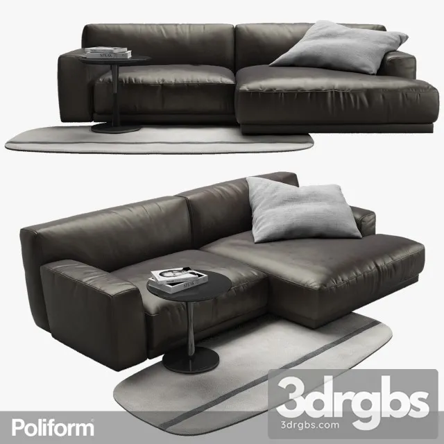 Paris Seoul Sofa 01 3D Model Free