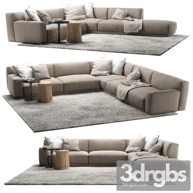 Paris Seoul Sofa 02 3D Model Free