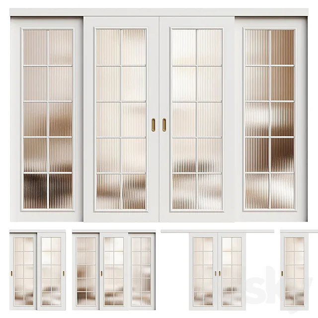 Paris Volhovec sliding door - interior door 232 3D Model