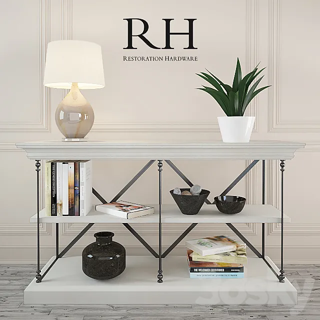 PARISIAN CORNICE 61390042 WHT 3D Model