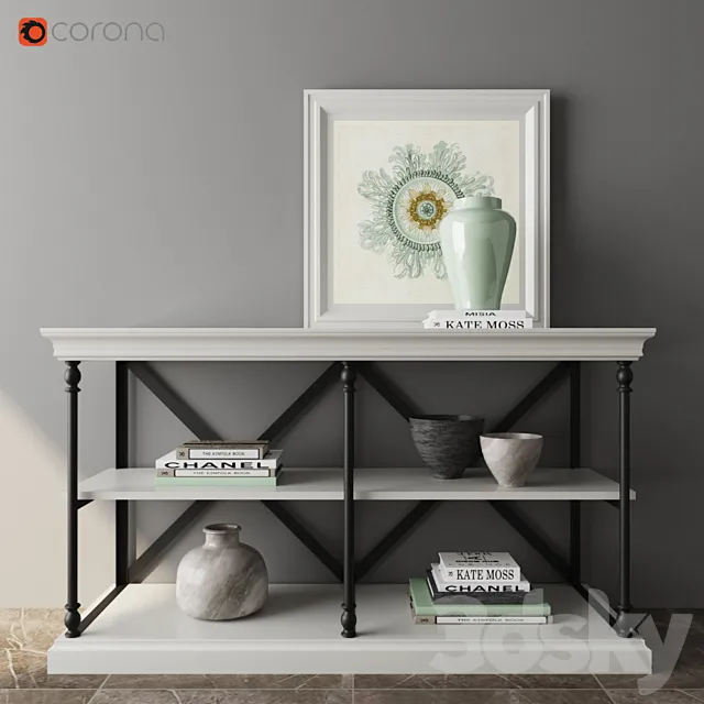 Parisian Cornice Console 3D Model