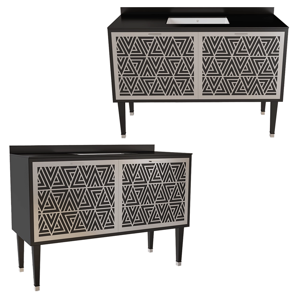 Park Avenue - Vanity unit Cora 2S drawer 3D Model