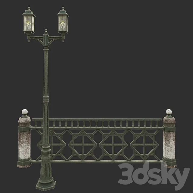 Park lantern # 3 3DModel