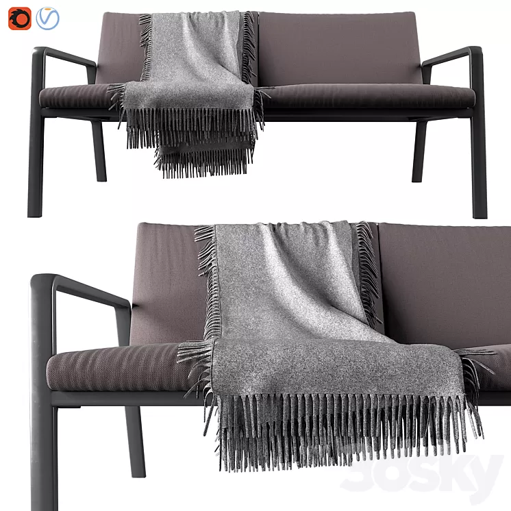 Park life 2-Seater Sofa By Jasper Morrison 3D Model