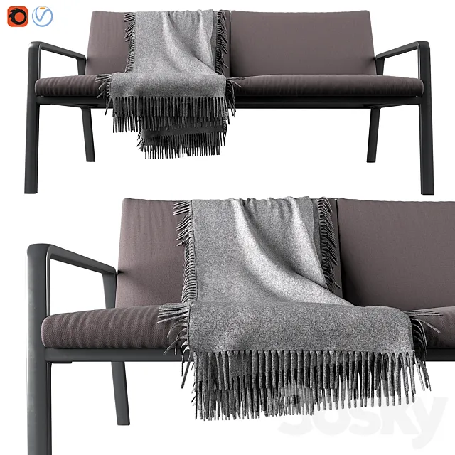 Park life 2-Seater Sofa By Jasper Morrison 3DModel