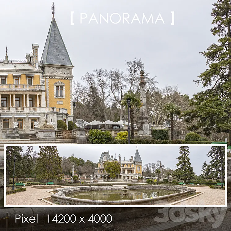 Park panoramas set 3D Model Free