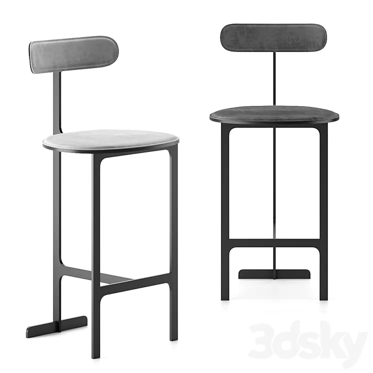 Park Place | Bar Stool by Man of Parts 3D Model Free