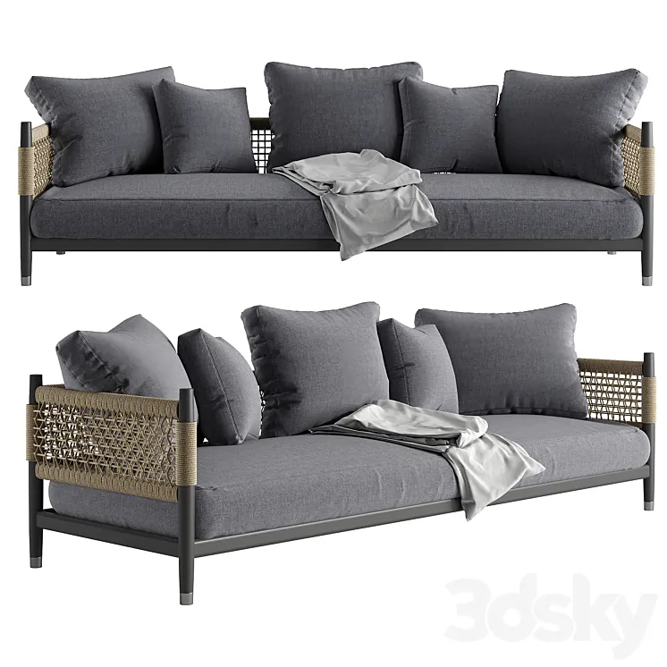 parker sofa 3D Model Free