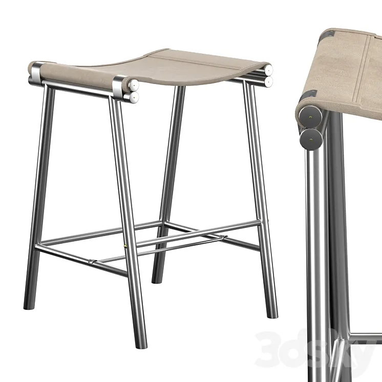 parker stool 3D Model Free