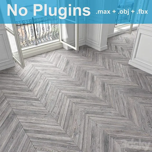 Parquet 1-4 3D Model