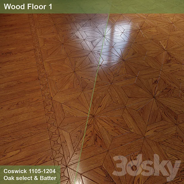 Parquet 1 | Modular parquet "Amberley" 3DModel