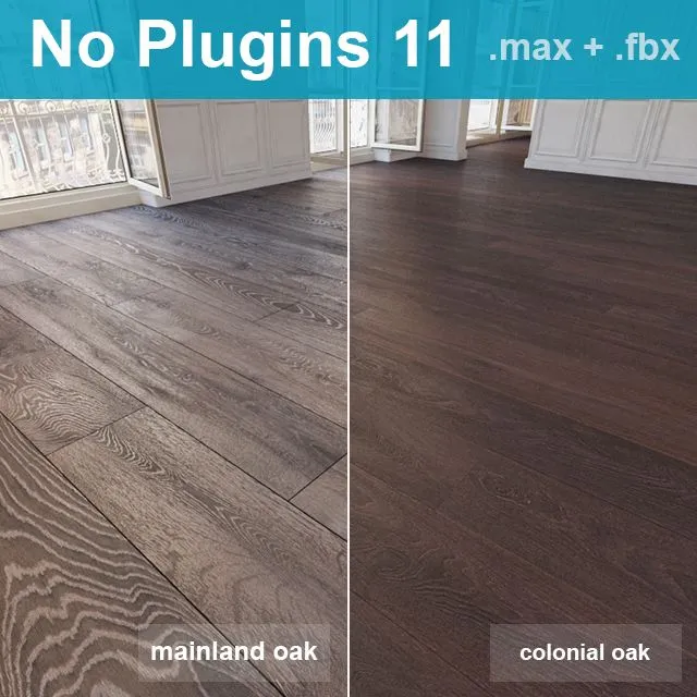 Parquet 11 (2 species without the use of plug-ins) 3D Model