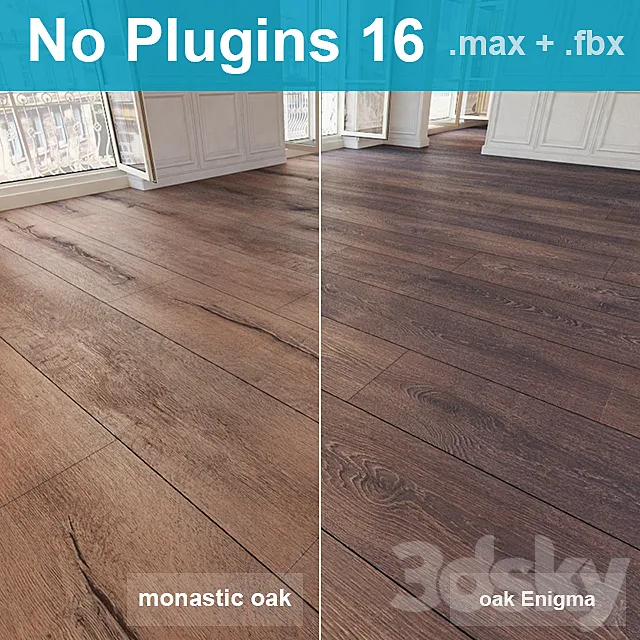 Parquet 16 (2 species. without the use of plug-ins) 3DModel