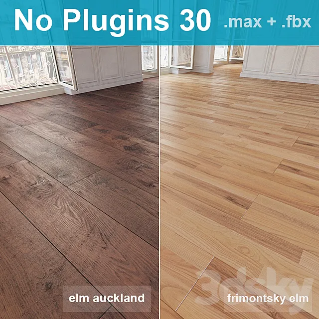 Parquet 30 (2 species. without the use of plug-ins) 3DModel