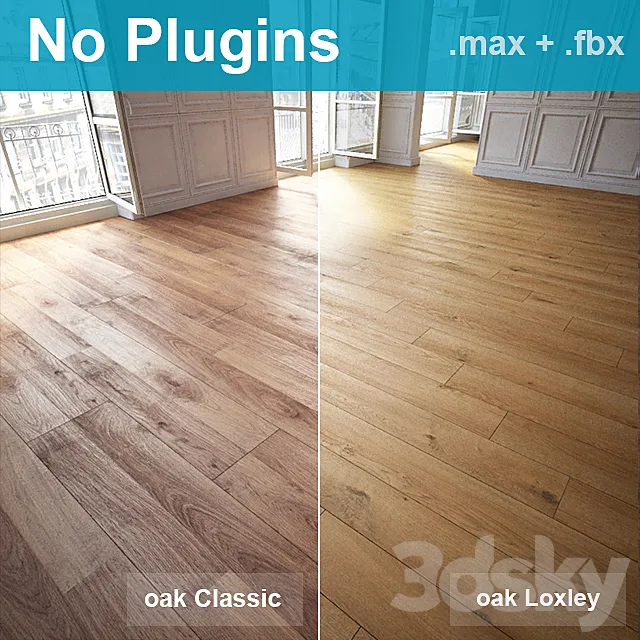 Parquet 7 (2 species. without the use of plug-ins) 3DModel