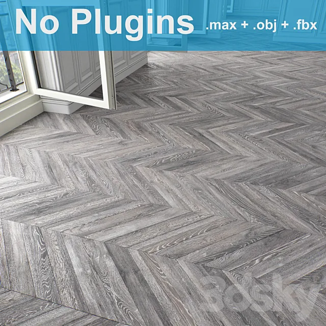 Parquet 8-3-4 3D Model