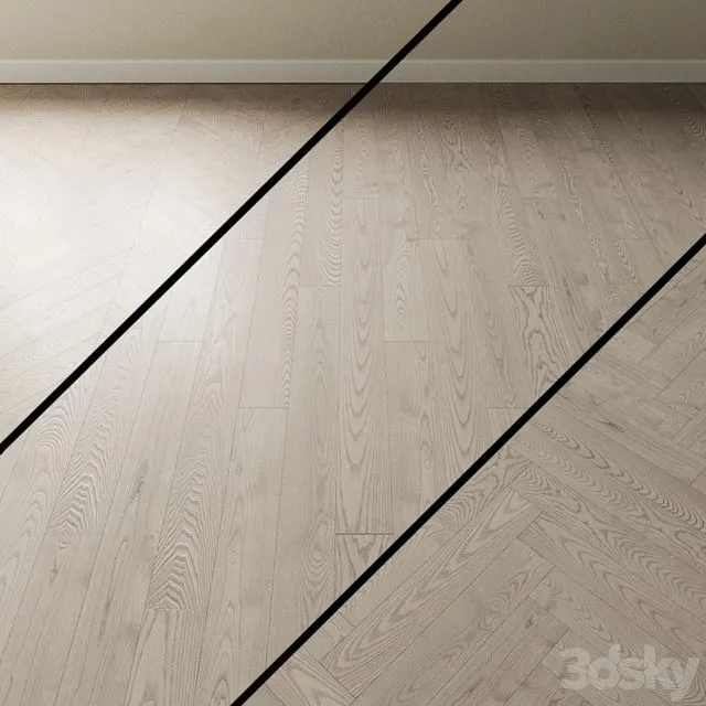 Parquet Ash Coswick. Inspire ATLANTIC bleached 3D Model