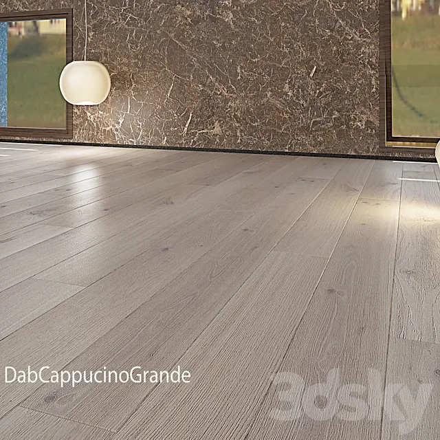 Parquet Barlinek Dab BananaSong + CappucinoGrande 3DModel