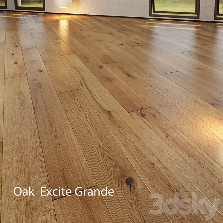 Parquet Barlinek Floorboard - Excite Grande 3D Model