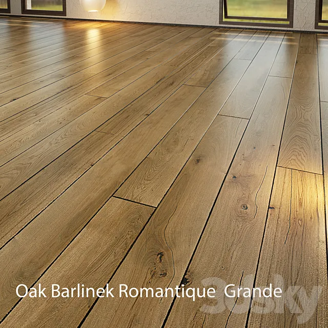 Parquet Barlinek Floorboard - Jean Marc Artisan - Romantique Grande 3D Model