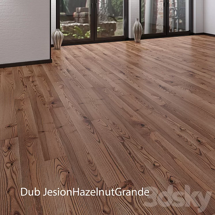 Parquet Barlinek JesionHazelnutGrande & LemonSorbet Grande 3D Model