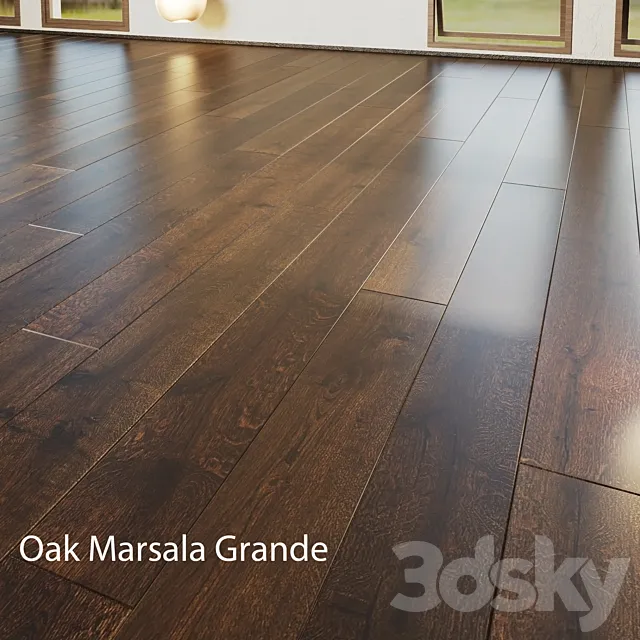 Parquet board Barlinek Floorboard - Marsala Grande 3DModel