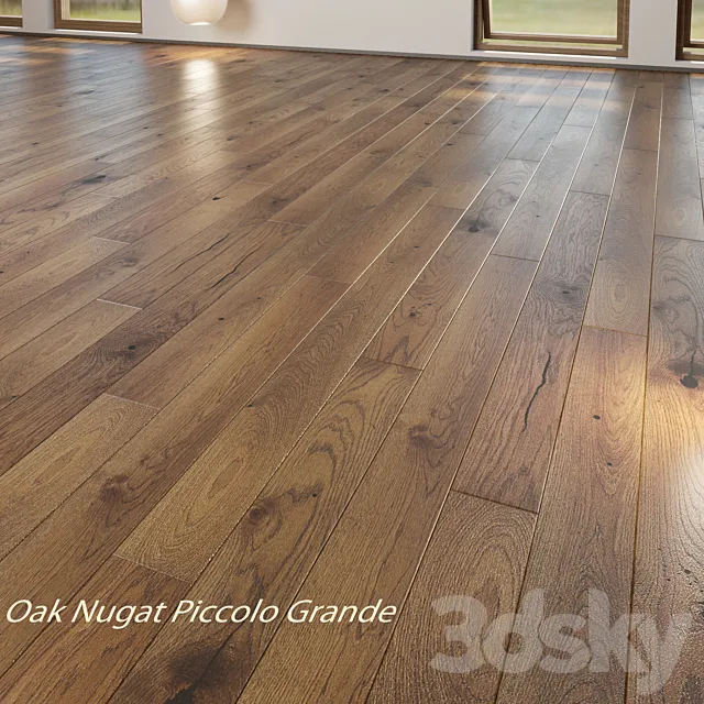 Parquet board Barlinek Floorboard - Oak Nugat Piccolo Grande 3DModel