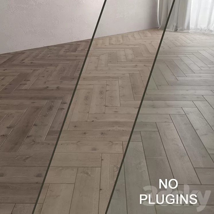 Parquet board French fir tree 3D Model