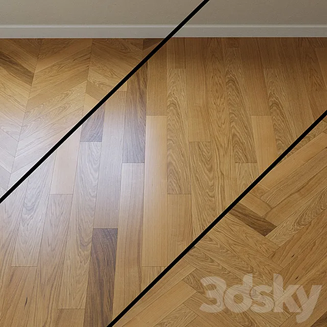 Parquet board Upofloor (Upofloor) oak oak 3D Model