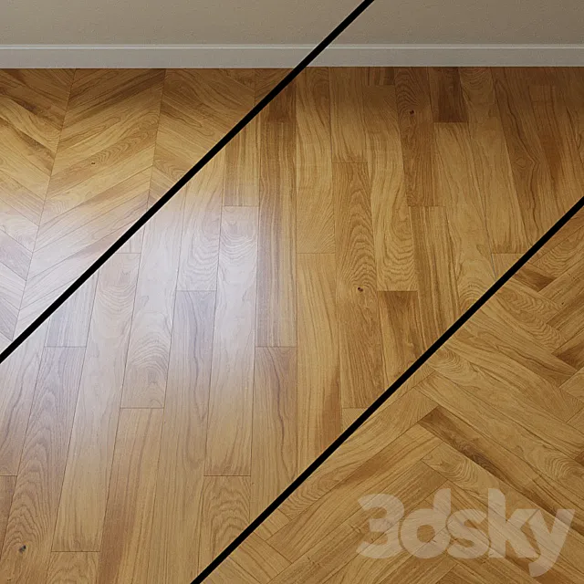 Parquet board Upofloor (Upofloor) oak oak 3D Model