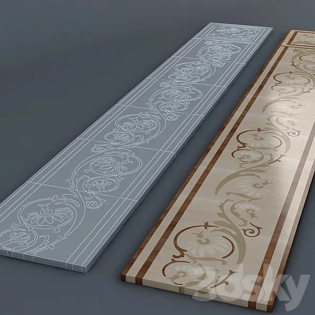 parquet border 3D Model