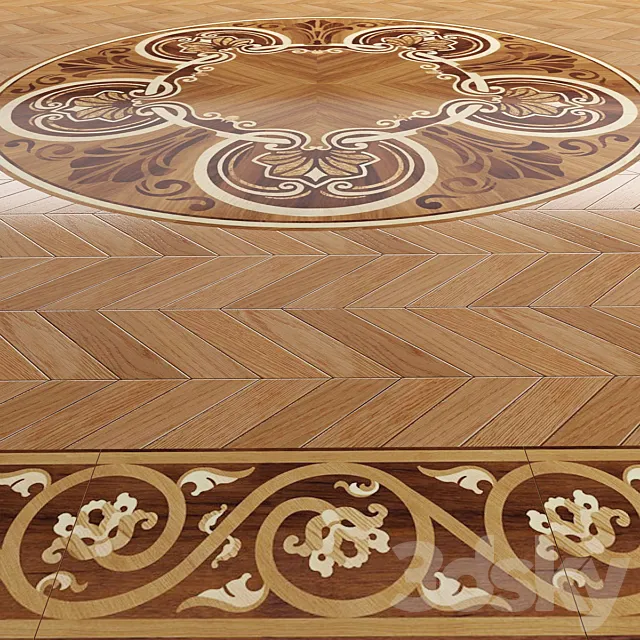Parquet Da Vinci part 1 3DModel