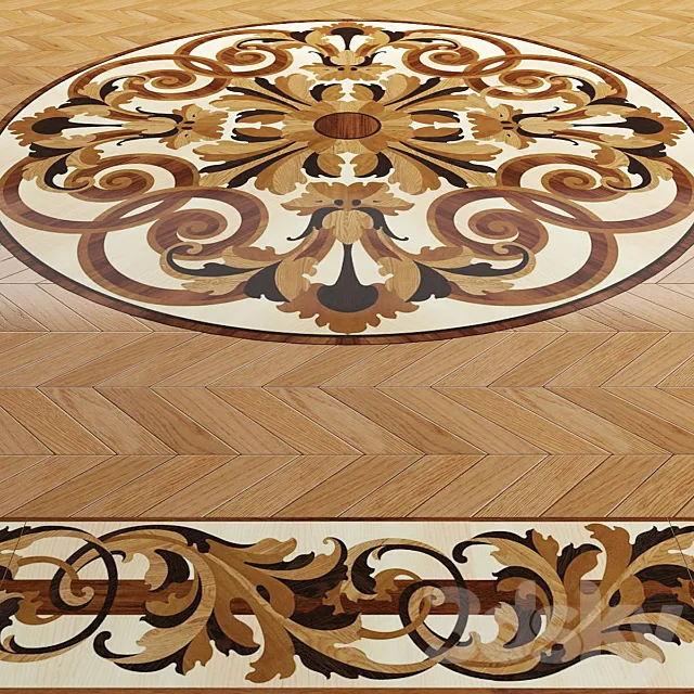 Parquet Da Vinci part 4 3DModel