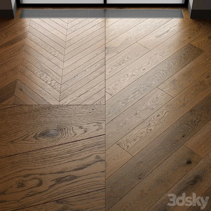 Parquet Eiche Salis dark oak 3D Model