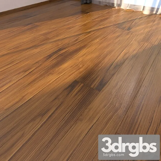 Parquet floor teak burma 3 3D Model Free