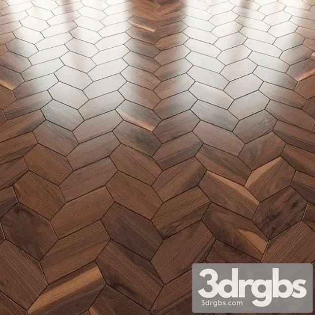 Parquet foglie d& 2 3D Model Free
