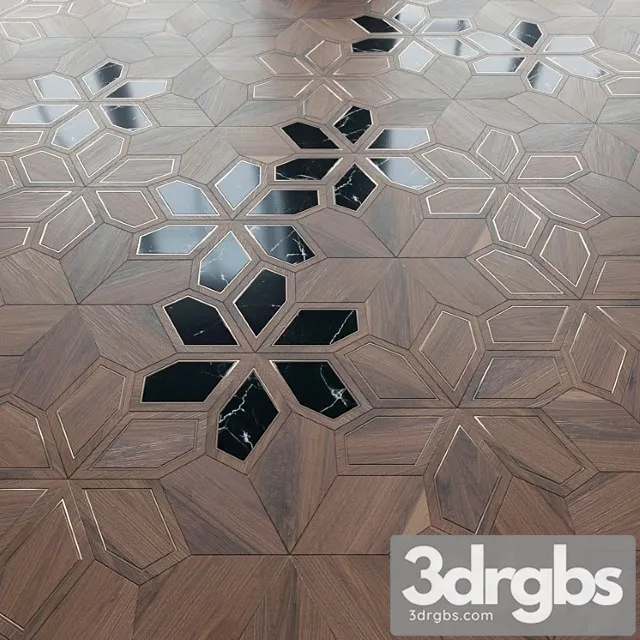 Parquet foglie d&_2 3D Model Free
