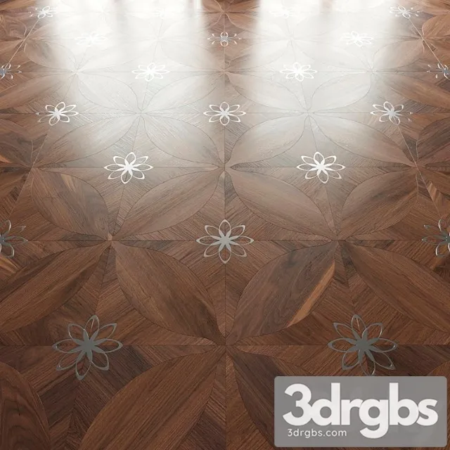 Parquet foglie d&_22 3D Model Free