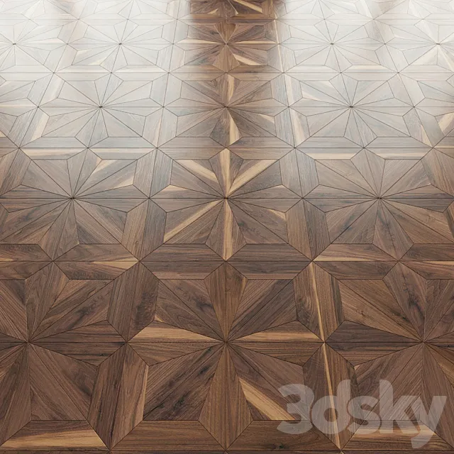 Parquet Foglie d'Oro Asolo Oak 3D Model