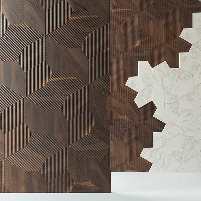 Parquet Foglie d'Oro Azalea 3D Model