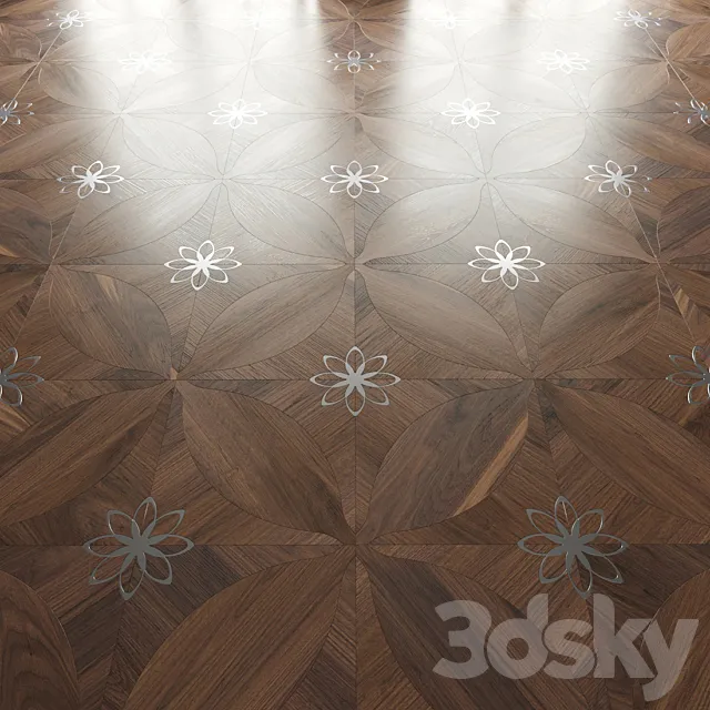 Parquet Foglie d'Oro Diamante Lux 3D Model