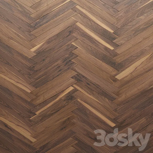 Parquet Foglie d'Oro herringbone 3D Model