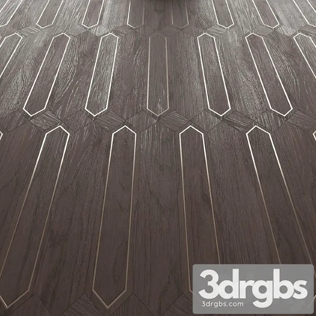 Parquet Foglie Doro Matita 1 3D Model Free