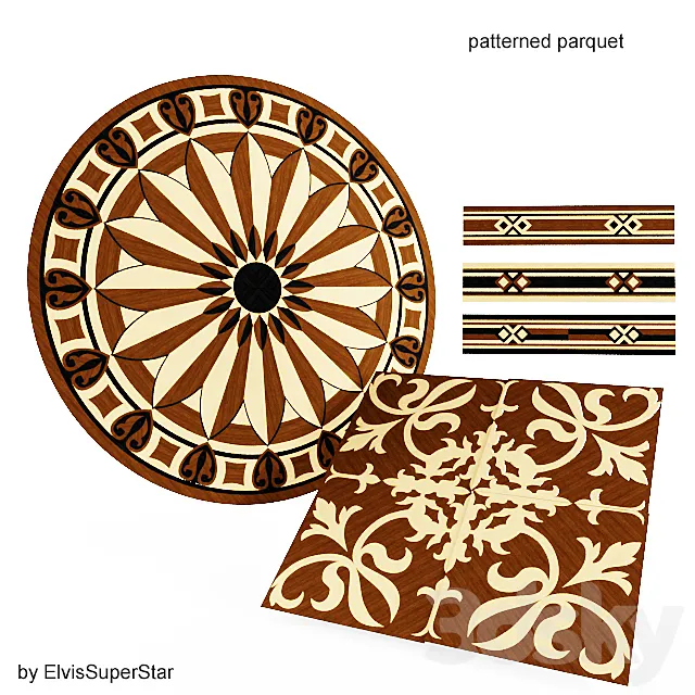 Parquet geometry 3D Model