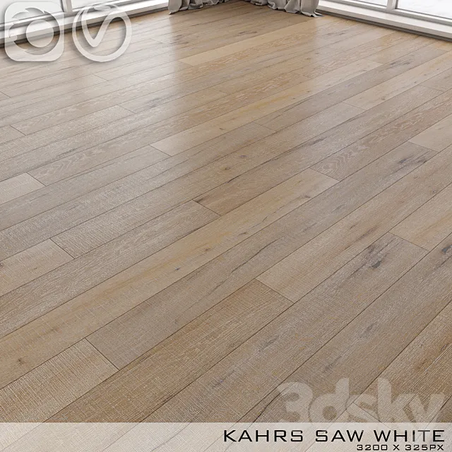 Parquet Kahrs Oak Saw White 3D Model