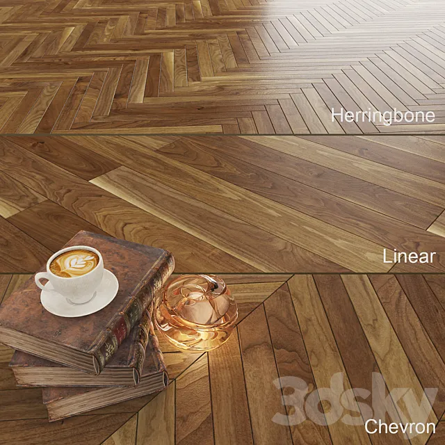 Parquet Korelia Walnut Story Spirit 3D Model