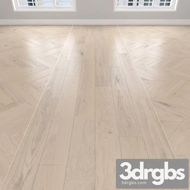 Parquet Light Oak 3 Types Herringbone Linear Chevron 2 3D Model Free