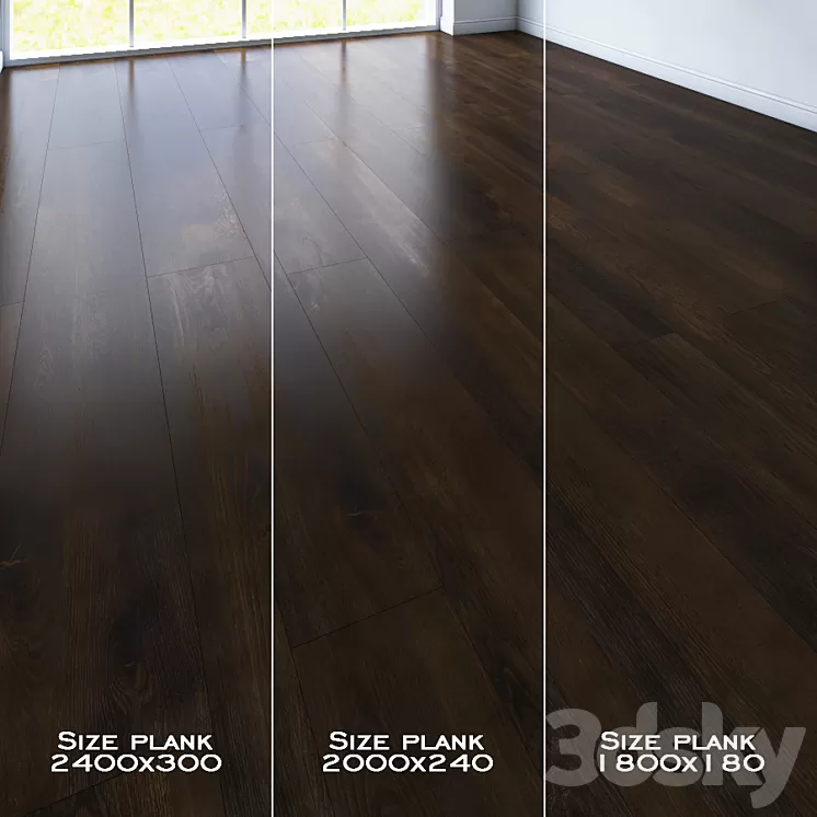 Parquet Line. 3 types 3 colors 3D Model